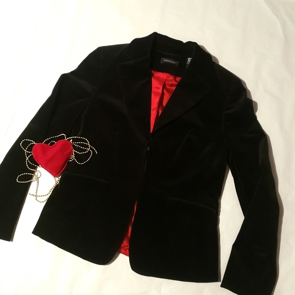 Ideology Jackets & Blazers - Ideology Black Velvet Blazer Size 8